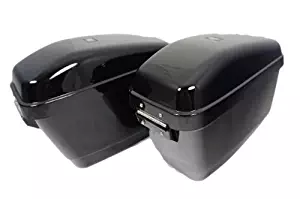 Mutazu 283900005 Vivid Black GA Hard Saddlebags