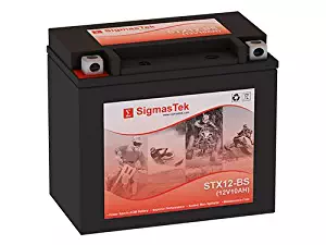 Genuine SigmasTek YTX12-BS / STX12-BS Sealed Maintenance Free ATV Quad Motorcycle Scooter Moped Battery