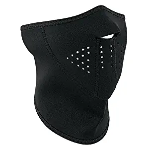 Zanheadgear 3-Panel Neoprene Half Face Mask, Black