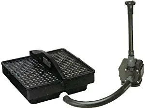 Pondmaster 02215 500 GPH Pond Pump with Filter and Fountain Set, Black