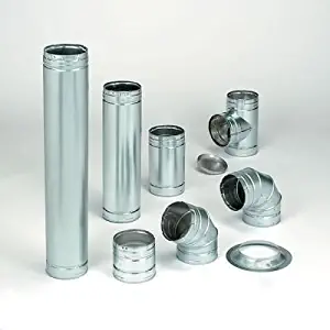 Type B Gas Vent Pipe - 4" Diameter x 18" Length