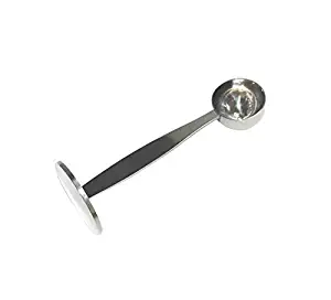 OKCafe Espresso Stand Coffee Measure Tamper Spoon Stainless Steel Coffee & Tea Tools Measuring Tamping Scoop 1 Pieces 15ml Sliever