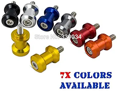Gold 10Mm Motorcycle Stands Screws Swing Arm Sliders Spools For Kawasaki Ninja 250R 300R 400R 500R 650R 750R M10X1.25