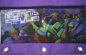 3-Ring Zippered Pencil Pouch Case - Teenage Mutant Ninja Turtles