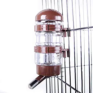 Pika Dog Kennel Water Dispenser, No Drip Water Bottle Container ABS Material BPA Free 15oz for Small Animals