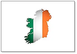 Ireland Map with Irish Flag Classic Fridge Magnet