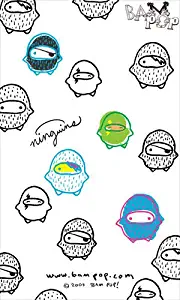 BAM POP! Ninguins Clear Acrylic Stamp Set