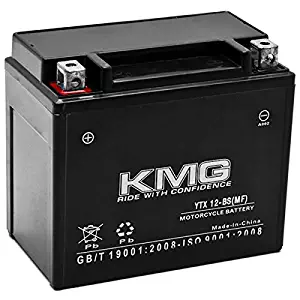 KMG Kawasaki 900 Vulcan 900 Classic 2006-2012 YTX12-BS Sealed Maintenace Free Battery High Performance 12V SMF OEM Replacement Maintenance Free Powersport Motorcycle ATV Scooter Snowmobile KMG