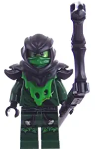 LEGO Ninjago Minifigure - Lloyd Ghost Evil Possessed with Black Staff Weapon (70736)