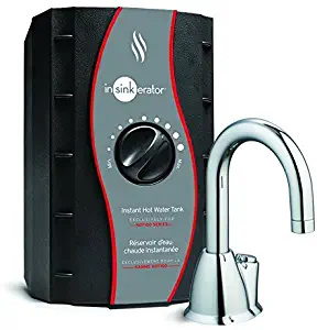 InSinkErator H-HOT100C-SS Instant Hot Water Dispenser System with Stainless Steel Tank, 6.25 x 2.00 x 5.38 inches, Chrome (Renewed)