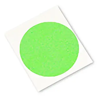 3M 401+ Circle-1.000"-500 High Performance Masking Tape - 1.000" Circles, Crepe Paper, Green (Pack of 500)