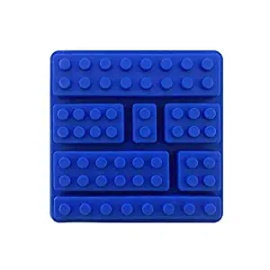 Yutang 1pcs Easter Building Block 7 Holes Egg Rabbit 3D Shape Silicone Cake Mold Non Stick Silicone Mold for DIY Jelly Muffin Mousse ice-Creams Chocolate Tool (4#)