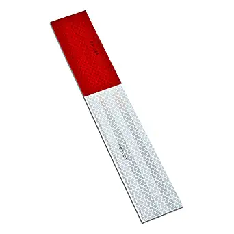 3M 983-326 2" X 12"-10 963-326 Prismatic Conspicuity Markings, 2" Wide, 12" Length, Red/White (Pack of 10)