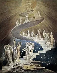 Posterazzi Jacobs Ladder Poster Print by William Blake, (22 x 28)