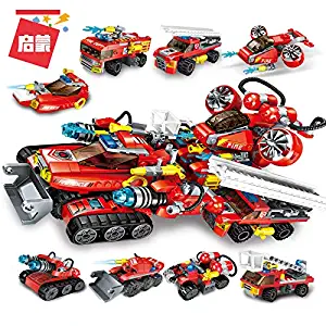 Enlighten Fire Rescue Building Block 8 in1 The Legend of Chariot Savior FV- No Original Box