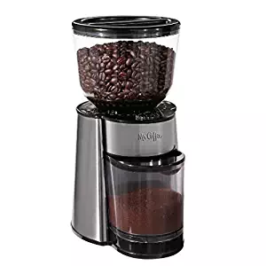 Mr Coffee Automatic Burr Mill Grinder in Black/Silver