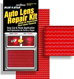 Blue Star Auto Brake Light / Tail Light Lens Repair Kit, Red Color