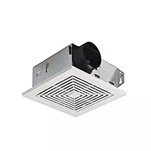Broan 688 50 CFM 4.0 Sones Ventilation Fan, White Grille