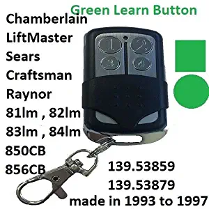 Sears Craftsman Garage Door Opener Mini Remote Control 138.53859 4 Button