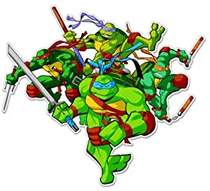 Teenage Mutant Ninja Turtles Vynil Car Sticker Decal - Select Size