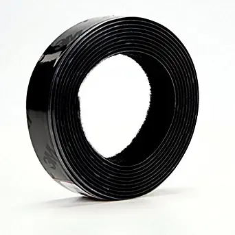 3M Hook/Loop Fastener TB3571/TB3572, Black, 1 in x 10 ft