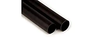 3M EPS-400-.450-6"-Black-10-10 Pc Pks Black Adhesive-Lined Polyolefin Heat Shrink Multiple-Wall Polyolefin Tubing - 6 in Length - 4:1 Shrink Ratio - +250 F Shrink Temp - 60073 [PRICE is per CASE]