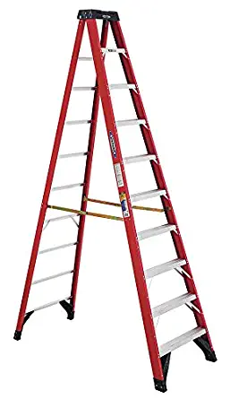 Werner, 6310, 10' Fiberglass 375 Lb. Stepladder, Type Iaa