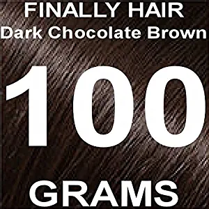 Finally Hair Building Fiber Refill 100 Grams Dark Chocolate Brown Hair Loss Concealer by Finally Hair (Dark Chocolate Brown) SEE PICTURES - We have 2 different dark brown shades
