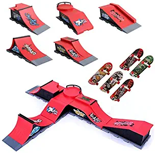 Delight eShop 5pcs/set Skate Park Ramp Parts A-F for Tech Deck Fingerboard Finger Board Ultimate Parks