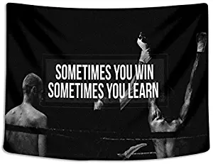 Tapestry Wall Cloth Fabric Hanging For Bedroom Dorm Apartment Decoration Background Bodybuilding Men Girl Fitness Workout Quotes Motivational Inspiration Muscle Gym Font 153x102cm(60x40inch) (027)