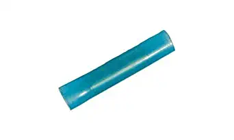 100 Blue Nylon Insulated Seamless Butt Splice Connectors Non-Flared Entry 16-14 AWG by A Plus Parts House (Made in USA)