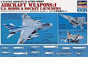 Hasegawa 1/72 Scale US Aircraft Weapons I (US Bombs & Rocker Launchers) - Plastic Model Building Kit #35001