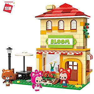 Enlighten Building Block Ideas Bloom Garden Cabin Ali Fox Carton 306pcs Educational Bricks Toy