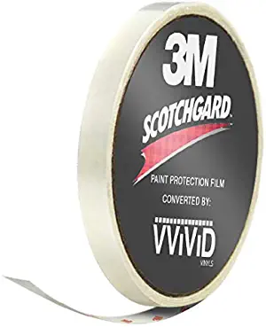 VViViD 3M Clear Scotchgard Paint Protector Vinyl Wrap 1 Inch Wide Tape Roll (1 Inch x 48 Inch)
