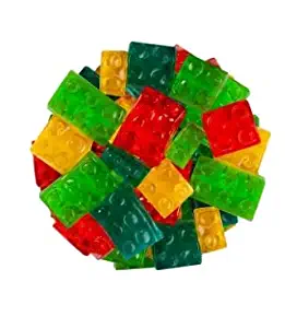 FirstChoiceCandy 3D Assorted Candy Blocks Gummy (2LB)