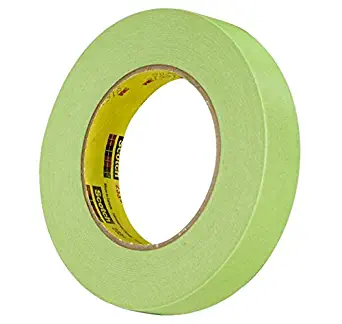 3M 26334 Crl 3/4" x 55m Automotive Performance Paint 233+ Masking Tape, Green