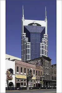 robertharding 12x8 Print of The ATAT Building, Locally Known as The Batman Building in Nashville (12170426)