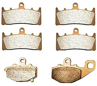 Volar Sintered HH Front & Rear Brake Pads for 1998-2002 Kawasaki Ninja ZX6R ZX600