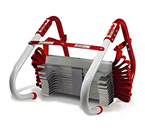 Kidde 468094 Three-Story Fire Escape Ladder with Anti-Slip Rungs, 25-Foot by Kidde