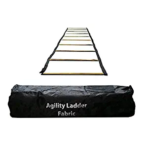 Uber Soccer Speed and Agility Training Ladder - Fabric Covered Metal Rung - 30 Foot or 13 Foot