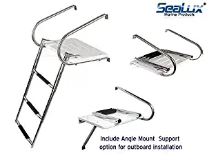 SeaLux Universal Swim Platform with TOP Mount Boarding Ladder for Inboard/Outboard Motor