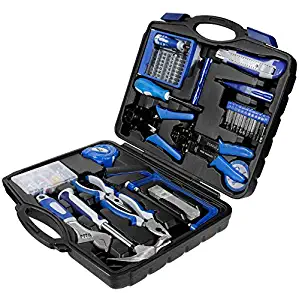 Vastar 120-Pieces General Home Tool Set with Toolbox Storage Case