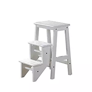 Boraam 36324 Step Stool, 24-Inch, White