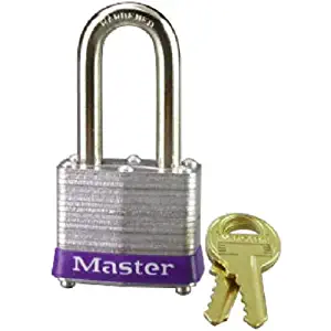 Master Lock Padlock, Laminated Steel Lock, 1-9/16 in. Wide, 3DLH