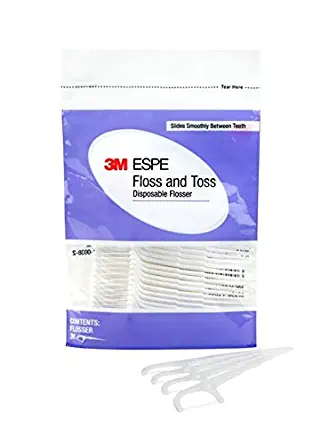 3M ESPE 12130 Floss and Toss Disposable Flossers Refill (Pack of 30)
