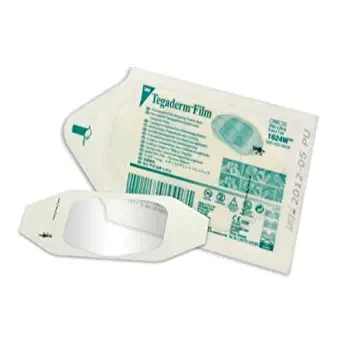 3M Health Care 1624W Tegaderm Film Dressing, Frame Style, 2.75" Length x 2.375" Width, Transparent (Pack of 100)