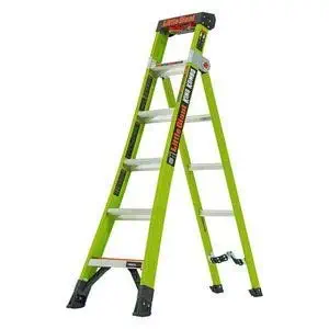 Little Giant King Kombo 3-in-1 Fiberglass Ladder - 6ft. 375-Lb. Capacity, Model Number M6