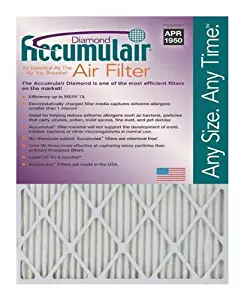 Accumulair Diamond 24x36x1 (Actual Size) MERV 13 Air Filter/Furnace Filters (2 Pack)