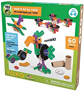 PBS Kids Build It Kit by YOXO - 60 Pieces - Creative Building Toy System