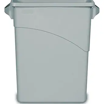 Rubbermaid FG354100 Slim Jim Container 16 Gallon with Handles - Gray